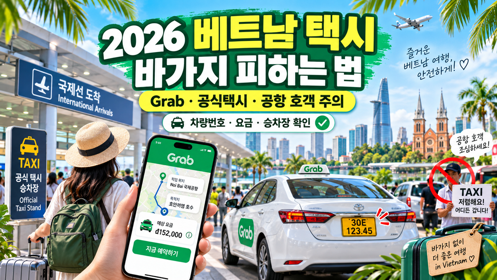 2026 베트남 택시 바가지 피하는 법