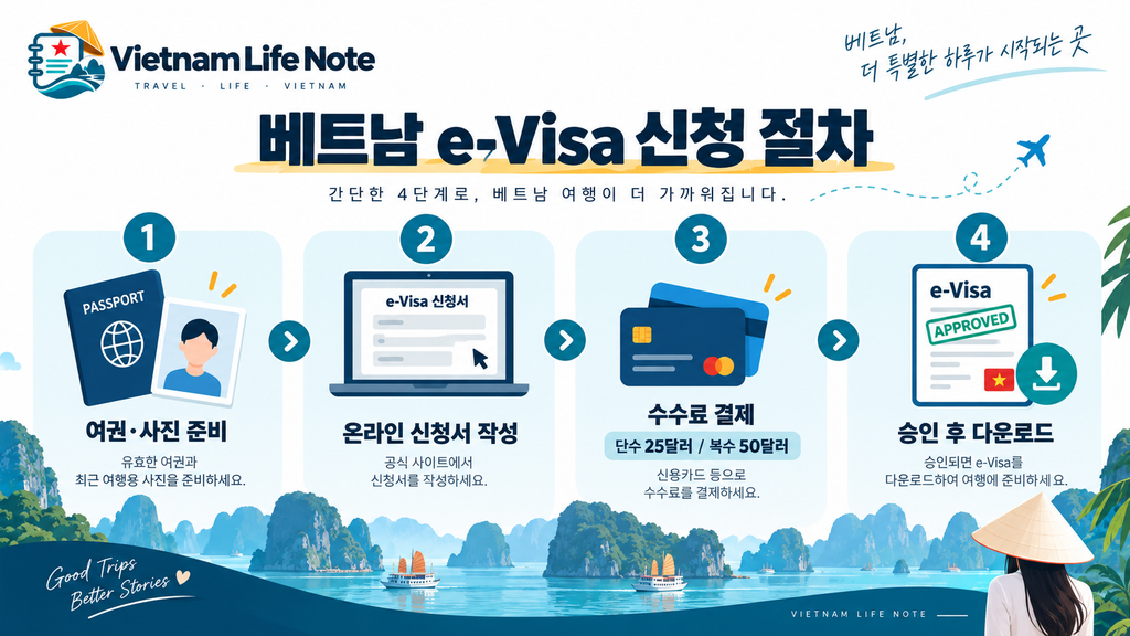 베트남 e-Visa 신청 4단계 안내
