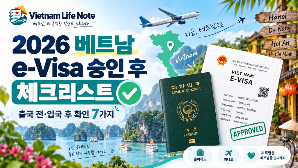 2026 베트남 e-Visa 승인 후 체크리스트