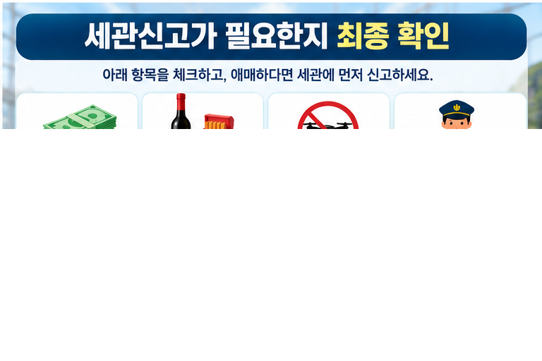 베트남 입국 세관신고 최종 체크리스트