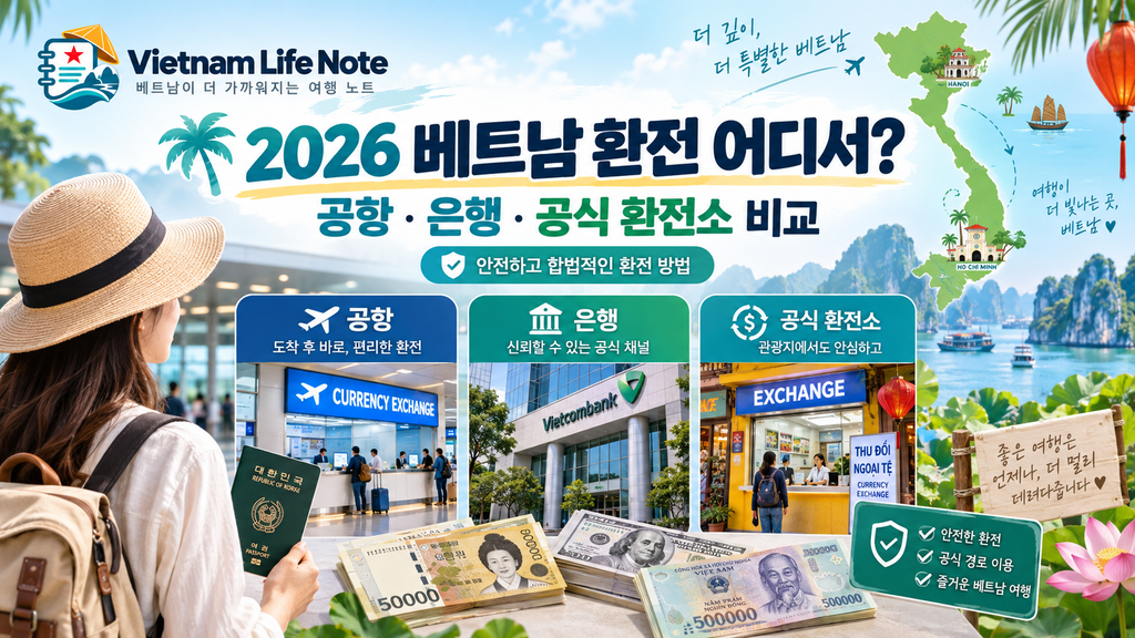 2026 베트남 환전 공항 은행 환전소 비교
