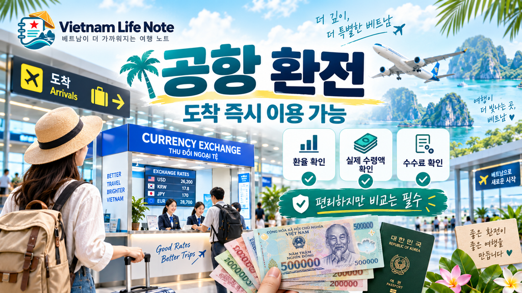 베트남 공항 환전소 이용 방법