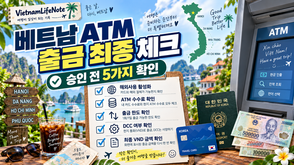 베트남 ATM 출금 전 최종 체크리스트