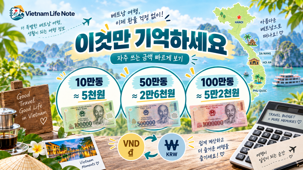 베트남 돈 환율 계산 최종 체크
