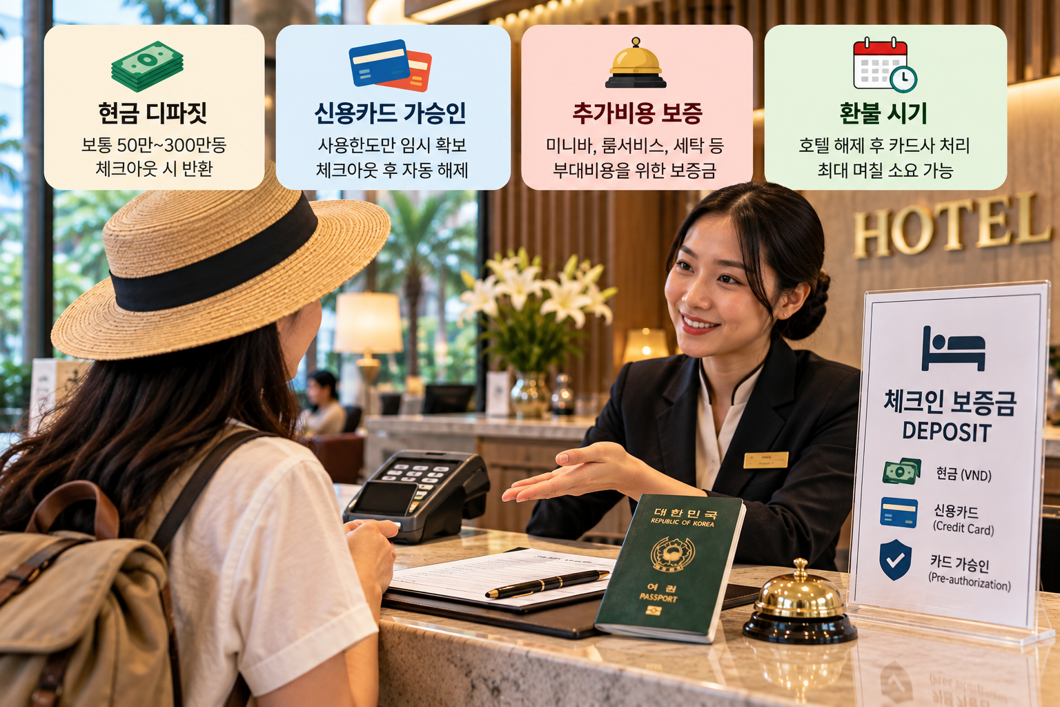 2026 베트남 호텔 디파짓 얼마?